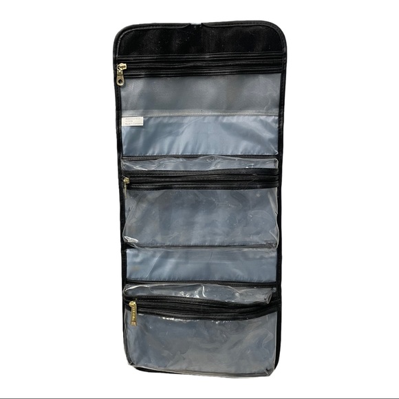 Modella 3D Painted Blooms Valet Hanging Cosmetic Travel Bag NWT - Picture 8 of 11